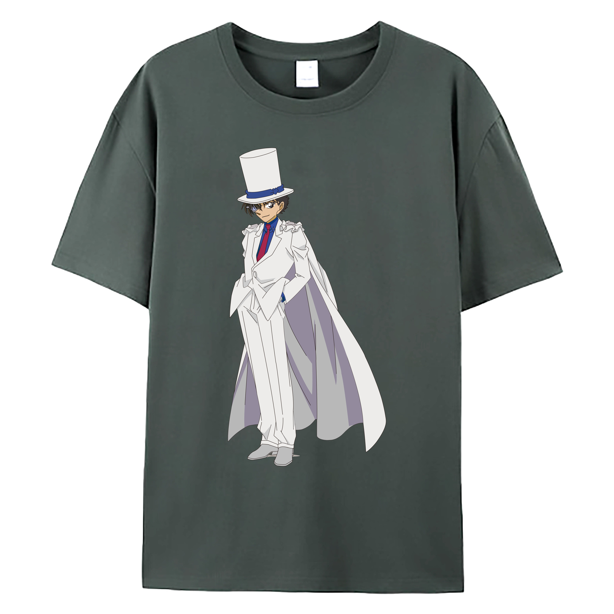 （画像用） 名探偵コナン くろば かいと Detective Conan Kuroba Kaito 綿100％ メンズ半袖Tシャツ｜肌触りやわらか＆通気性